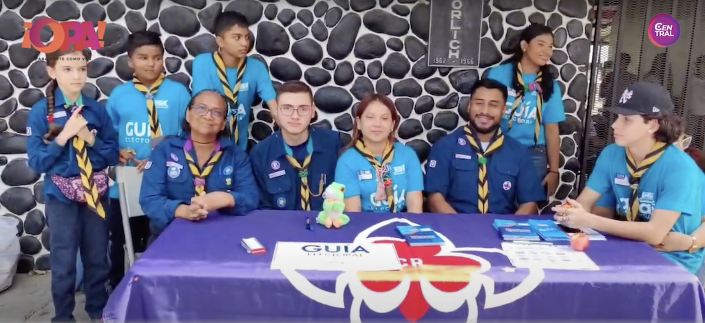 Los Guías y Scouts se hicieron presentes para colaborar en las elecciones municipales
