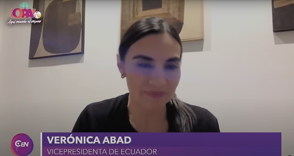 Verónica Abad, vicepresidenta de Ecuador: “El Gobierno me extorsiona con mi hijo”