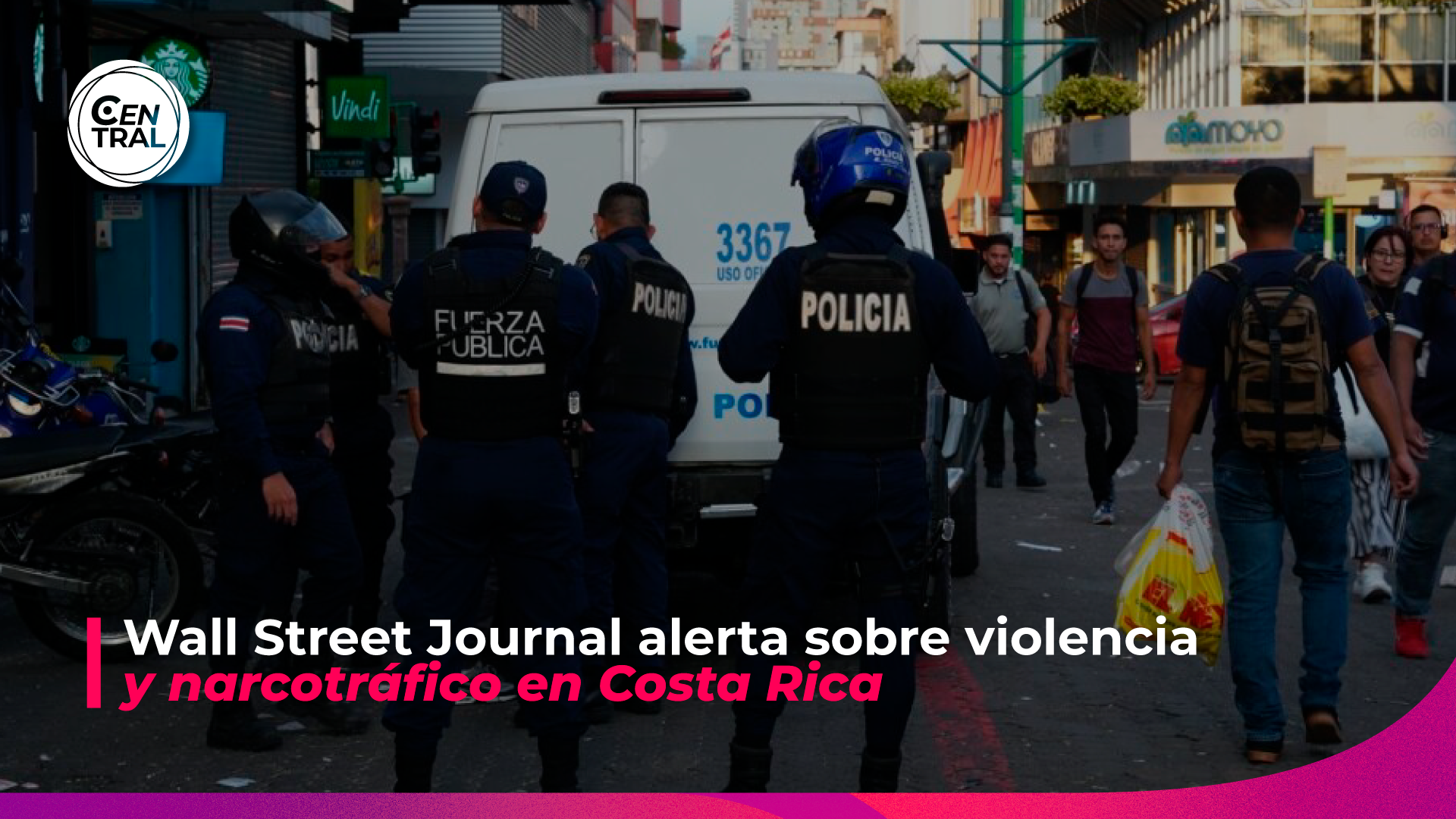 The Wall Street Journal alerta por narcotráfico y violencia en Costa Rica.