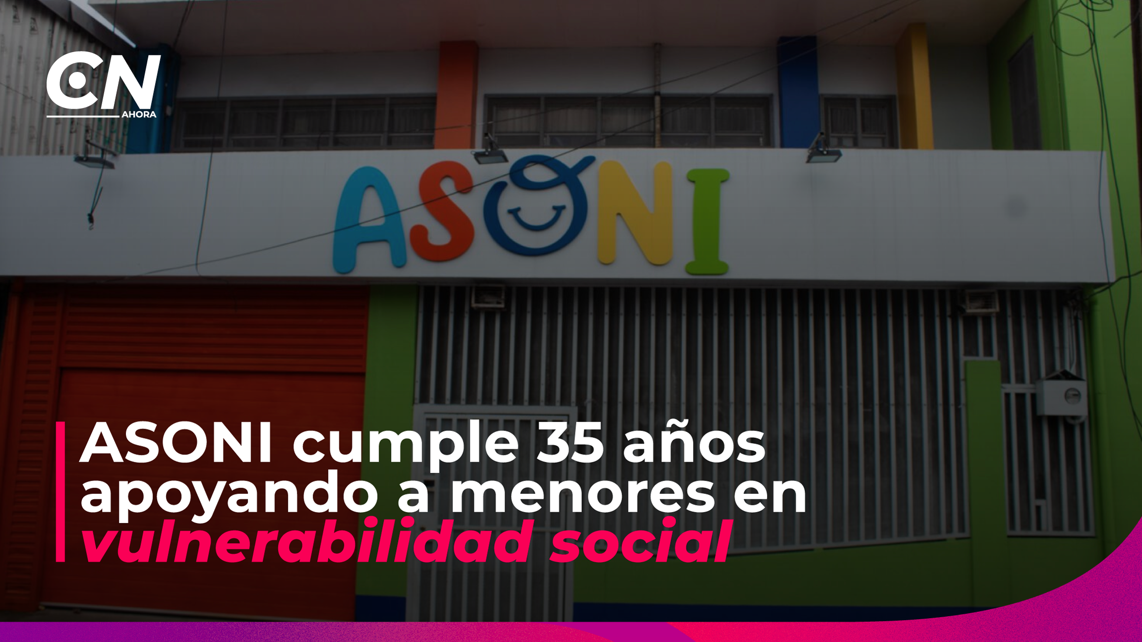 ASONI celebra 35 años de apoyo a niños y adolescentes vulnerables.