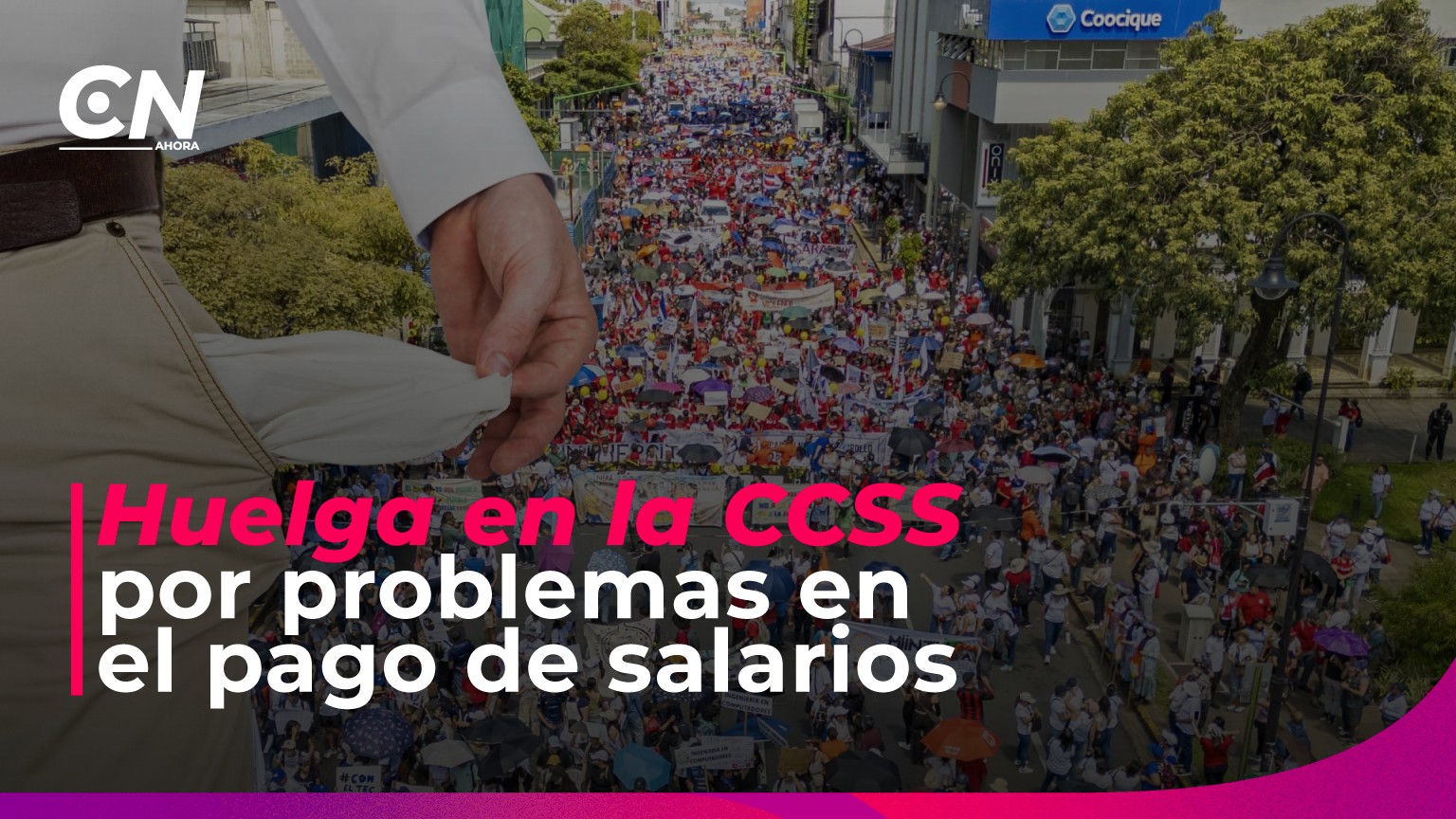 Huelga nacional amenaza servicios de la CCSS por problemas con pago de salarios.