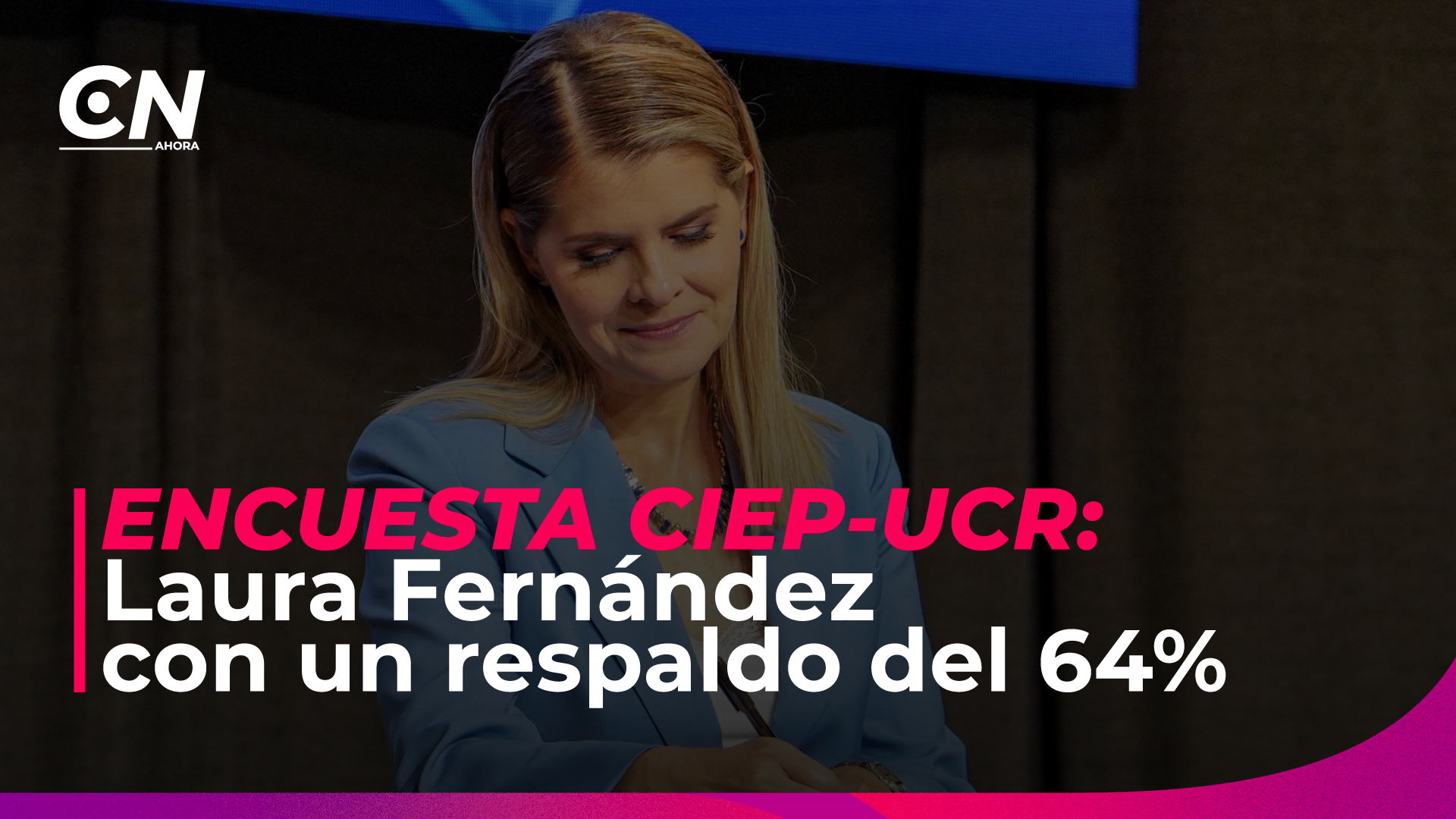 Laura Fernández mantiene 64% de apoyo tras sus primeros 100 días