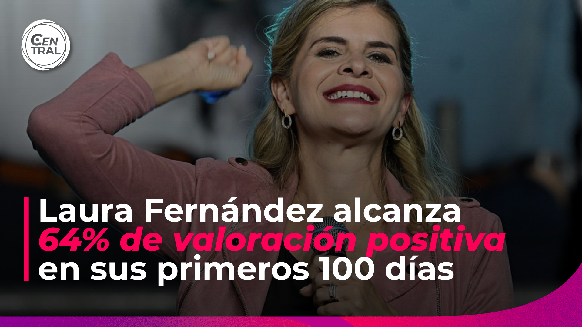 Laura Fernández inicia sus primeros 100 días con 64% de valoración positiva, según encuesta del CIEP-UCR.